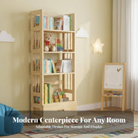 clean contemporary Design Freestanding Shelf with Drawers Multi-Functional 6-Tier Shelving Tower with Drawers Large Capacity shelving unit for Children, Book Lovers, Apartment Dwellers, Living Room, Home Office, Bedroom, Hallway