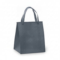 Insulated Tote Bag Embossed Boxy Insulated Tote Food Storage Structured Base Reinforced Side Panels for Picnic, Barbecue