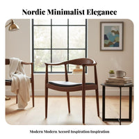 Nordic Design Round spine Armchair durable Wood Construction Dining Chair Modern and design Seating Furniture archedd spinerest for Restaurant Owners, Homeowners, Office Workers, Cafe, Bedroom, Living Room, perusing niche