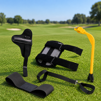 Golf Practice Set, 5-Piece Golf Practice Equipment for Posture Correction, Arm & Wrist Brace