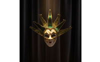 Italian Costume Mask Ornate Fool Face Covering Decorative for Carnival Celebrations