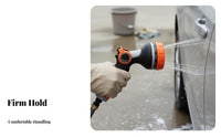 Thumb Push Control 10-Function Spray Nozzle Long-Lasting Garden Hose Nozzle Leak-Proof for Car Owners, Gardening, Patio Cleaning