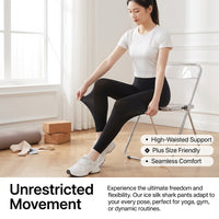 Leggings for Women UK High Waist Gym Ice Silk Nylon Trousers for Summer Workout, No Front Seam Pants with Elastic