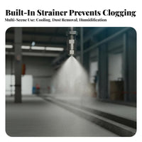 Built-in Filter Low Pressure Atomizing Nozzle Stainless Steel Misting Nozzle Precision Machined for Humidification