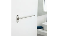 Polished Silver Towel Bar with Rotating Arm Rustproof Swing Arm Towel Bar Heavy Duty Hardware Smooth for Utility Room