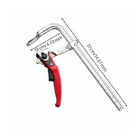 2 Pieces Industrial Grade Ratchet F Clamp Thickened Design Woodworking Clamp Heavy Duty for Woodworkers, Metalworkers, Workshop