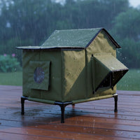 All-Season Foldable Pet House Detachable Waterproof Feline Shelter Collapsible Outdoor Feline House Weatherproof for Backyard, Garden, Patio