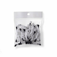 50 Pieces Replacement Nail Brush Head Detachable Nail Brush Head with Flat Bristles Brushes Translucent Applicator