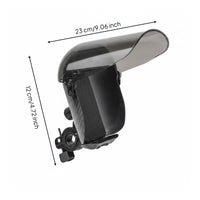 Motorcycle Phone Holder Easy Installation Weather-Resistant Phone Direction Guide Holder 360° Rotation Rain Cover Bike Mount