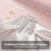 Avian Feather Metal Decoration Embossed Features DIY Headdress Comp Exclusive Nt Ethnic Design Clothing Applique