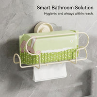 Sink Wet Wipe Holder for Bathroom & Kitchen Countertop, Easy Install Suction Cup Design for Students, Versatile Iron Big Wipes Box for Van