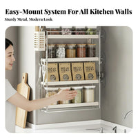 Drilldrillless Installation Multi-Tier Seasoning Shelf Space-Saving Design Kitchen Organizer 3-Tiered Storage Rack Strong Load-Bearing for People with Small Kitchens, Home Cooks, Countertop, Pantry, Bathroom, Office