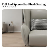 Light Luxury Oversized Single-Person Sofa Minimalist Design Upholstered Tub Chair signature aesthetic Home Seating Ergonomic posture supportrest for Homeowners, Students, Book Lovers, Living Room, Lounge Area, Bedroom, Apartment