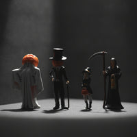 4 Pieces 1:64 Scale Miniature Figures Authentic Hand-Painted Miniature Figures Dynamic Diorama Figure for Collectors, Dioramas