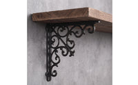Shelf Brackets with Screws Cast Iron Shelf Bracket Ornate L Brackets for Home Improvement Enthusiasts, Homeowners, Living Room, Kitchen, Entryway