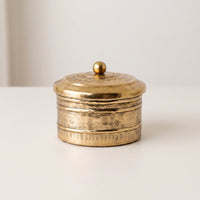 Lidded Decorative Jar Compact Storage Jar with Lid Long Aluminum Container with Lid for Dresser