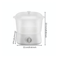 Heating Pot with Transparent Bowl Compact Facial Heating Pot Countertop Appliance for Estheticians, Barbers