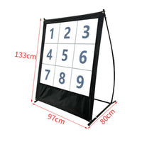 9 Hole Target Net Easy to Install Numbered Pitching Net Portable Baseball Throwing Target for Beginners