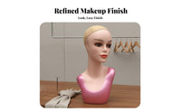 Hairpiece Display Head Form Long-Lasting Hairpiece Display Headform Glossy