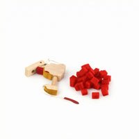 Dense Soft Fuzzy Felt Cube Matte Red Felt Cube Thick