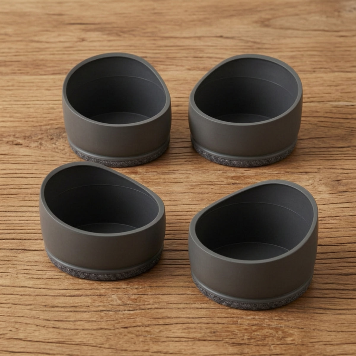 4 Pieces Noise-Reducing Chair Wheel Cover with Felt Bottom Tooleffortless Caster Wheel Protector with Felt Long-Lasting Caster Cover Elastic for Telecommuter Workers