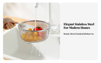 Rust-Proof Pasta Skimmer Basket Rustproof Strainer Multi-Purpose Fine Mesh Frying Basket Heat Resistant for Hot Pot, Restaurant