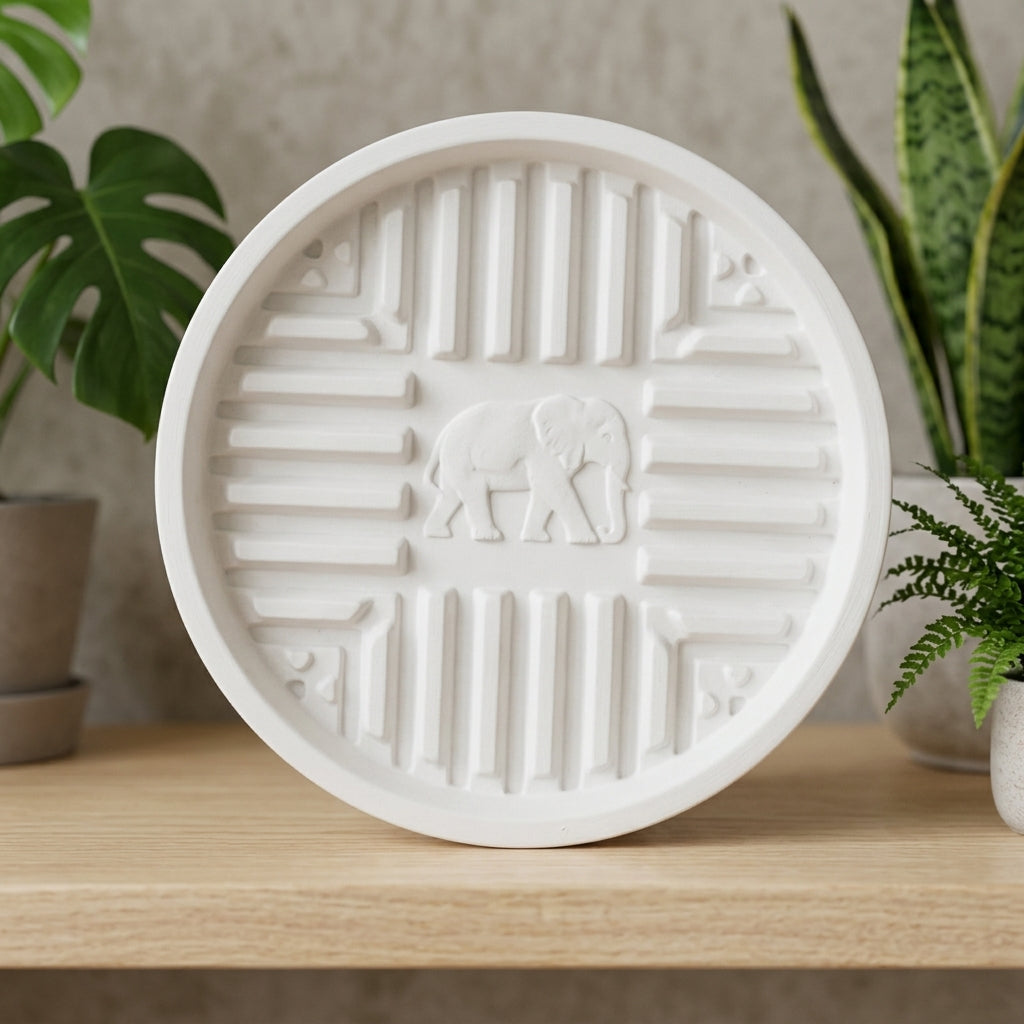 Plant Trays with Drip Tray Function, 44 Pack Stackable Plant Saucers, Smooth Flared Flower Pot Tray for Outdoor Plants and Floor Standing Use