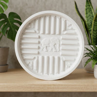 Plant Trays with Drip Tray Function, 44 Pack Stackable Plant Saucers, Smooth Flared Flower Pot Tray for Outdoor Plants and Floor Standing Use