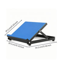 Stable Slant Board with Metal Frame Anti-Slip Wooden Slant Board Slim-Profile Ankle Stretcher Adjustable for Athletes, Runners, Home Gym, Physical Rehabilitation, Office