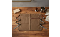 Sturdy Short Waist Apron with Pockets Professional Look Server Apron with Pockets Machine Washable for Baristas, Restaurant, Cafe, Workshop
