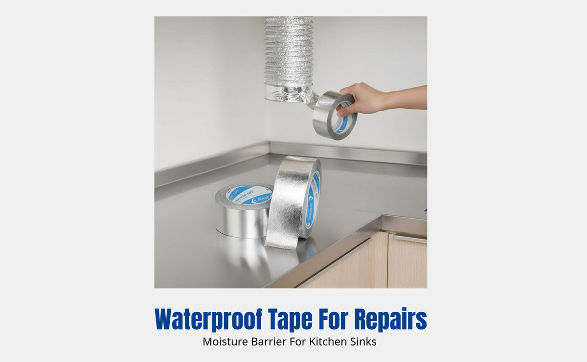 Thickened High Temperature Fiberglass Aluminum Foil Tape, Fireproof Duct Sealing, Repair, Light Blocking for Home Improvement