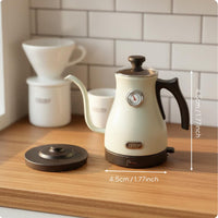1/12 Dollhouse Kettle Realistic Detail Miniature Gooseneck Kettle Hot Water Boiler for Diorama Scenes