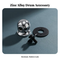 Zinc Alloy Drum Lug Wide Compatibility Double Sided Drum Lug Long-Lasting Metal Wear Resistant for Percussionists, DIY Enthusiasts, Musicians, Live Performance, Music Studio, Practice Room