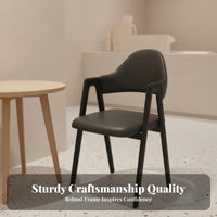 Modern Design Angular-Frame Armchair Comfortable Cushion Dining Chair Ergonomic Design Household Furniture Easy to Clean for Cafe Owners, Interior Designers, Restaurant, Home Office, Living Room, Reading Nook