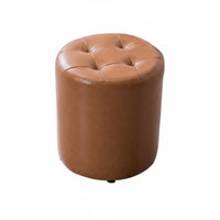 Multi-Functional Upholstered Four-Legged Stool adaptable Use Upholstered Block Seat space-saving Size Footstool Wear-Resistant for Children, Homeowners, Living Room, Entryway, KTV Lounge, Home Office