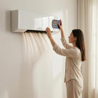 2000W Wall-Mounted Electric Heater White Electric Wall Heater Black Grille Home Heating Rectangular