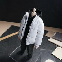 1/6 Scale Hooded Jacket Double Zipper 1/6 Scale Figure Clothing Adds Realism 12 Inch Doll Apparel for Hobbyists, Collection Display, Toy Photography
