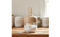 Retractable Spoon Seasoning Jar Multifunctional Retractable Spoon Seasoning Container Mess Dispensing Airtight Pot for Countertop