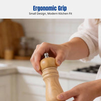 Wooden Pepper Grinder with Manual Ceramic Mechanism, Ideal for Pepper, Sea Salt, Sichuan Pepper, Kitchen Tool