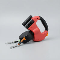 Dual Dog Retractable Leash Comfortable for Daily Walks, Park