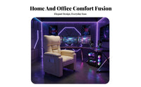 Lazy Sofa Thickly Padded Ergonomic Recliner Chair with Adjustable Backrest Footrest and Swivel Function Suitable for Home Office Student Dormitory Gaming Room Living Room