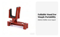 Foldable Violin Stand Space-Saving Violin Stand Adjustable Portable Holder for Violinists, Music Students