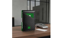 Electronic Security Blocking Carbon Fiber Bifold Wallet Long-Lasting Slim Bifold Wallet Lightweight Front Pocket Card Holder