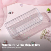Acrylic Button Pin Holder Dustproof Pin Storage Box No Assembly Required Transparent Pin Collection Holder for Collectors, Drawer Organization