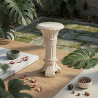 Column Vase Antique Style Pedestal Vase Classical for Home Decorators, Florists