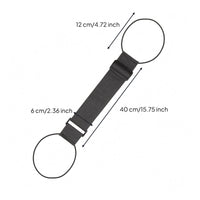Fixed Luggage Strap Woven Strapping Adjustable Luggage Strap Black Hardware Baggage Connector