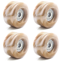 4 Pieces Roller Skate Wheels with Bearings Polyurethane Skate Wheels with Bearings Replacement Ready-to-Install for Skaters