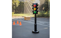 Inflatable Traffic Light Easy to Inflate PVC Traffic Light Toy Portable Party Supply for Kids, Birthday Parties, Classrooms