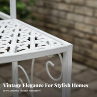 Indoor & Outdoor Use 3-Tier Corner Flower Shelf Vintage Aesthetic 3-Tier Plant Stand Space Saving Garden Furniture Freestanding for Gardeners, Homeowners, Office Workers, Courtyard, Balcony, Living Room, Bedroom