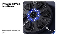 9 Adjustable Speeds Smart Music Boxing Machine Drill-No-Drill Installation Music Boxing Machine Type-C Charging Electronic Wall Punching Target Shock Absorption for Adults, Family, Beginners, Home, Training, Living Room, Office